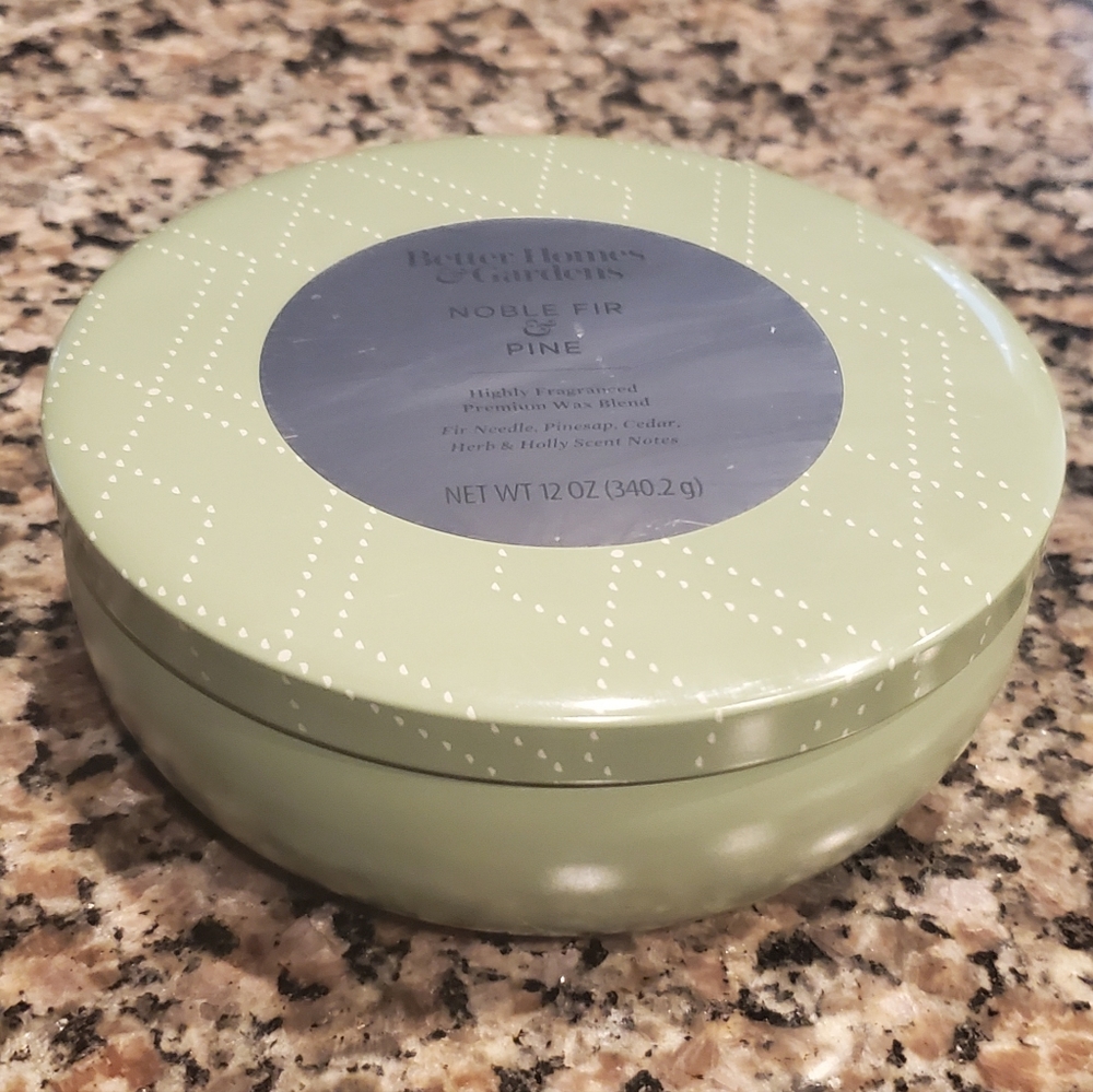 Better Homes & Gardens Noble Fir & Pine Scented 3-Wick Tin Candle - 12 oz